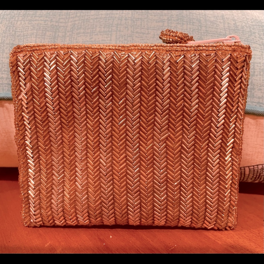 Beaded coin purse with zipper - Picture 1 of 1